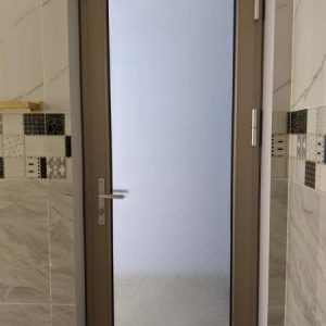 Cửa nhôm Grober - cửa đi 1 cánh nhôm xi mạ