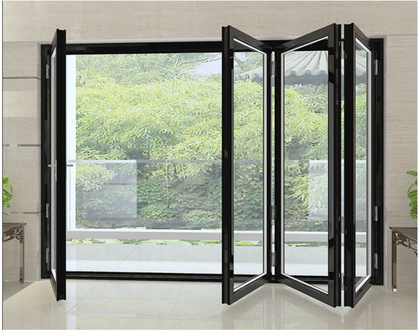CỬA XẾP TRƯỢT XINGFA NHẬP KHẨU MÀU XÁM GHI